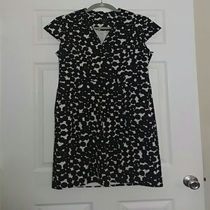 Ann Taylor Black and White Polka Dot Dress